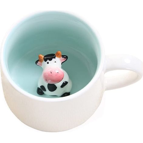 Mug céramique 3D avec figurine, QttvbTna, tasse originale 350 ml, 8 x 9 cm, coloris variés, design ludique pour bureau ou maison. (1/5)