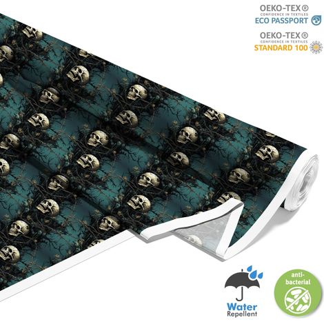 TESSUTI DECORATIVI PER ESTERNI OXFORD - Motivo Teschio I DX4406 (1/5)