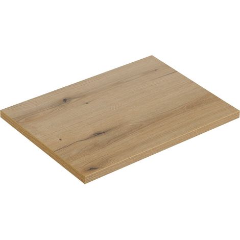 Piano lavabo VANO – Colore rovere – L70 × P40 × H2 cm – Da appoggiare