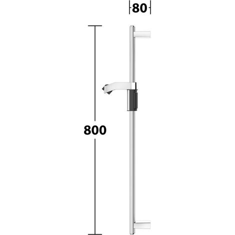 KE Brausestange AXESS 35012, 800mm si.-elox.