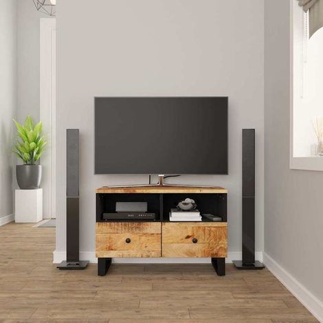 TV-Schrank 70x33x46 cm Massivholz Mango (1/5)