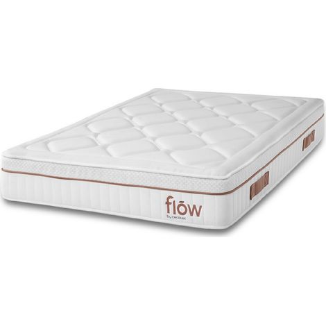 Cecotec Colchón Híbrido Flow HybridSpring Fresh 6000 90x190. Multicapa Altura 30 cm Núcleo de Espuma HR Firmeza Media-Alta Capas de Micromuelles (1/5)