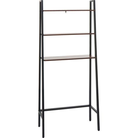 Estantería de baño independiente para almacenaje lavadora escalera industrial de metal y madera 155x64x25 cm 040008692 (1/5)