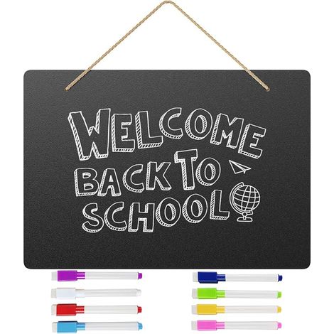 Small Hanging Chalkboard Double Sided Erasable (1/5)