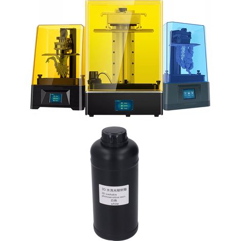Universelles, waschbares, fotoempfindliches Harz für LCD/DLP-Drucke, fotopolymerisierbar, weiß, für den 3D-Druck. (1/5)