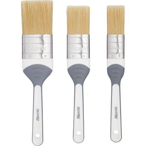 Lot de 3 pinceaux pour teinture et vernis Gris 2,5 cm, 3,8 cm, 5,1 cm (1/5)