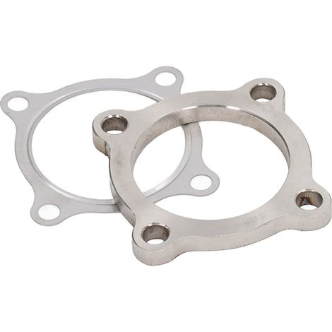 Bride de tuyau d'échappement turbo inférieure à 4 boulons de diamètre intérieur de 2,5 pouces avec joint, fabriquée en acier inoxydable 304, convient aux séries turbo T3 50AR, T3, T4 et GT35. (1/5)