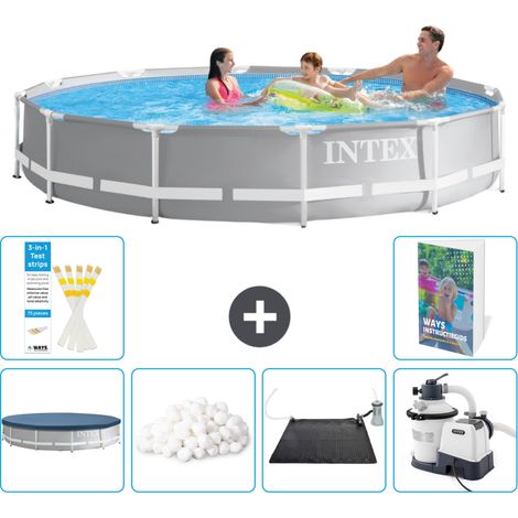 Prism Frame Pool Rund - 366x76 cm - 7-teilig S12