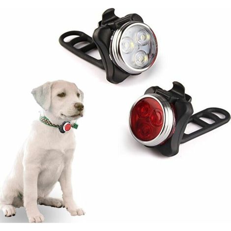 LED Pendant Light Dog Collar Light Dogs Leash Lamp Flashing Puppy Cat Collar Light Safety Waterproof 4 Flashing Modes USB Rechargeable Red, (1/5)