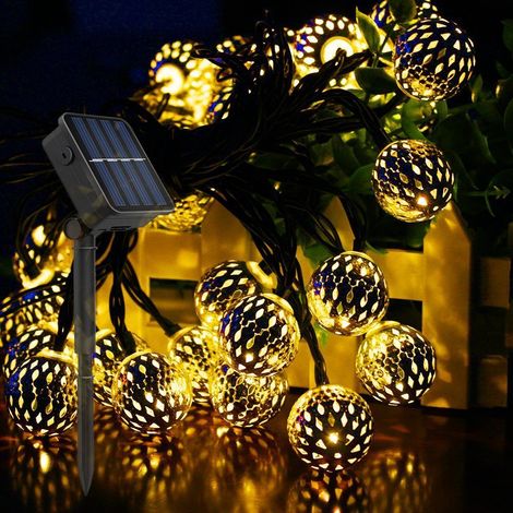 Guirlande blanc chaud marocaine d'intérieur - 7 mètres et 50 LED lumineuse Guirlandes lumineuses décoratives Guirlandes lumineuses LED (1/4)
