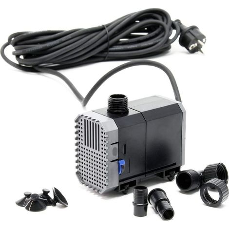 CHJ-900-10 Pompe de Bassin 900l/h 20W, comme filtre ou pompe de cours d’eau, Longeur Câble 10 (1/3)