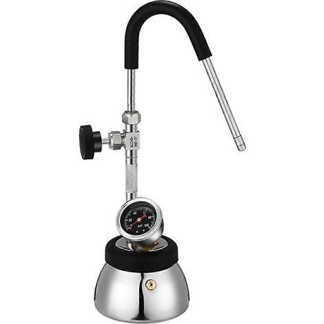 Vapeur Boiling eau Frothing machine avec 3 trou buse Air Pressure Gauge ouvrir Flame et Induction Hob chauffage (1/5)