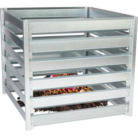 Compostiera da giardino Timbela M800 - 91 x 91 x H85 cm / 704L - compostatore da giardino (1/4)