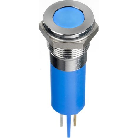 Voyant LED lumineux Bleu RS PRO, dia. 12mm, 220V c.a., IP67 ( Prix pour 1 )