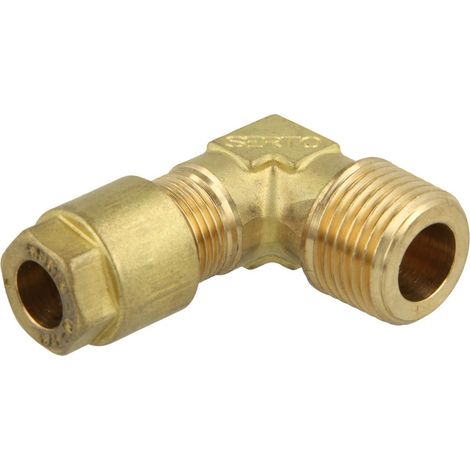 Raccord à visser coudé 10 mm x 3/8'' FM