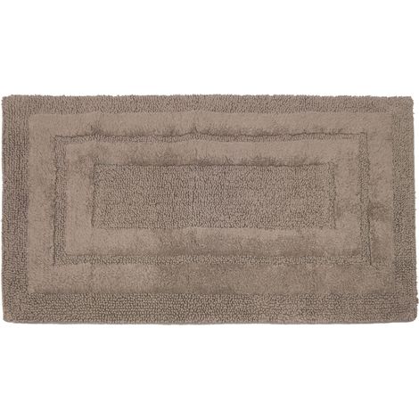 Tappeto Casa Bagno Cotone Spugna Morbida Tinta Unita Antiscivolo Sirio Castoro, misura50x80coloreCastoro (1/4)