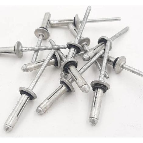 RIVETTO IN ALLUMINIO CON RONDELLA NEOPRENE 5,2X20 mm (1/3)