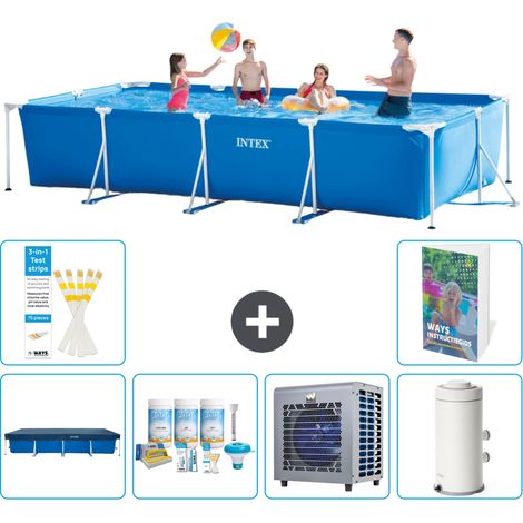 Rechteckiger Frame Pool - 450x220x84 cm - 7-teilig S90 (1/5)