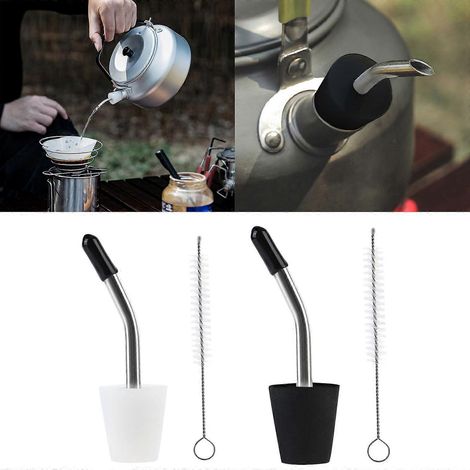 Tube d'extension pour bouilloire extérieure, cafetière, tuyau d'eau en acier inoxydable (1/4)