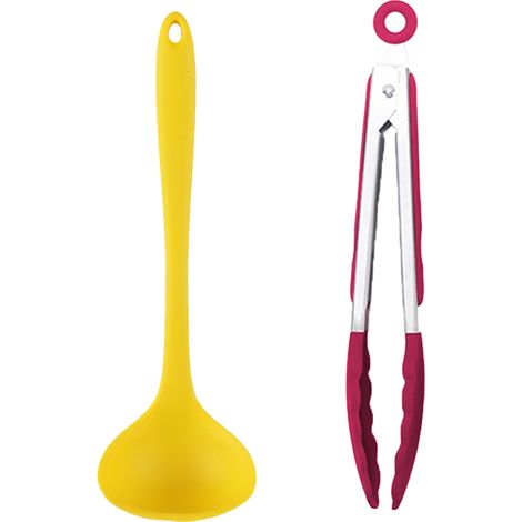 Spatule En Silicone - Noyau En Acier Inoxydable - Résistant À La Chaleur Jusqu’à 260 °C - Anticollant - Poignée Ergonomique - Lot De 2 (1/5)