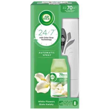 Air Wick Automatischer Lufterfrischer und Nachfüllpackung Weiße Blüten 250 ml