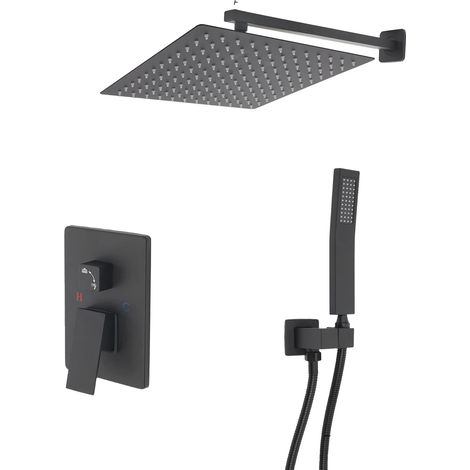 Conjunto de grifería para ducha, control de temperatura, diseño de latón duradero. (1/2)