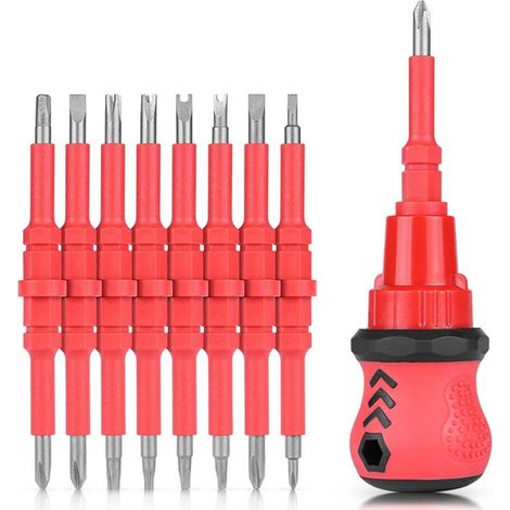 18-in-1 Multifunktions-Schraubendreher-Set für den Haushalt, robustes Doppelkopf-Schraubendreher-Set, austauschbare Schraubendreherbits (1/5)