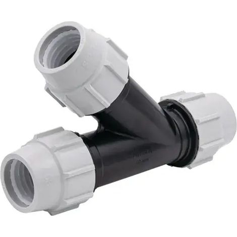 TE 45° à Compression Série 7 PE Ø63 - Plasson (1/2)