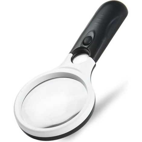 3 lumières LED 3X / 45 X Handheld Reading Magnifier (1/4)