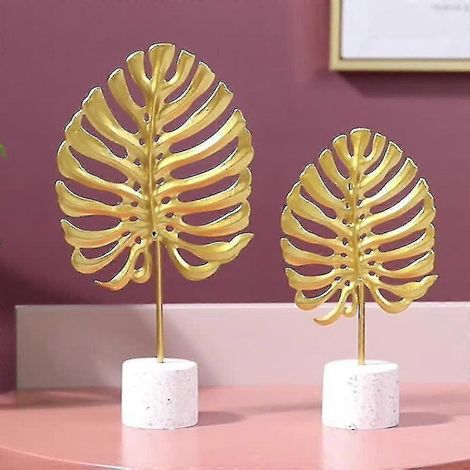 Feuilles de fer doré, plante artificielle, décoration de bureau (1/2)