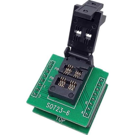 Pour SOT23-6L SOT23 à DIP6 IC Adaptateur de programmeur Adaptateur de puce Socket Test Siège de programmation (1/5)