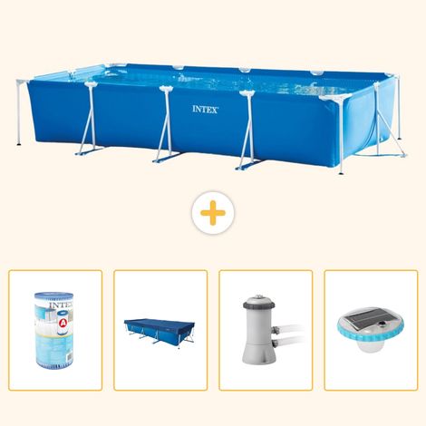 Intex Piscine Tubulaire Rectangulaire - 450x220x84 cm - 5-pièces S100 (1/5)