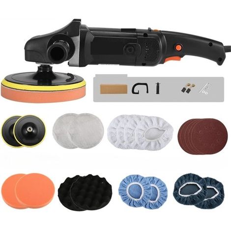Lucidatrice elettrica, lucidatrice elettrica portatile per auto, kit per la riparazione di graffi su auto, lucidatrice per pavimenti con velocità regolabile, macchina per la cura dell'auto (1/4)