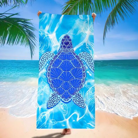 Serviette De Plage - Microfibre - 140 cm x 70 cm - Anti-sable - Séchage Rapide - 1 Pièce (1/4)