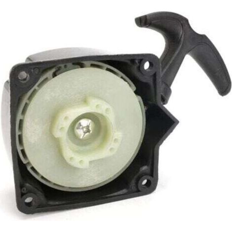 Rückstoßstarter + 40-5 Zugplatte für Freischneider, Rasentrimmer, Gartenschere, Trimmer, Superma, Schwarz, 1 Stück, Lochabstand 67 mm (1/4)