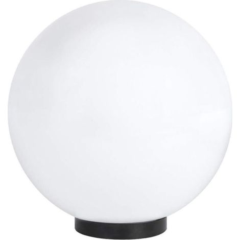 Globe Lampe Ø 30 cm Balle 230 Volts Außen IP44 E27 Éclairage Décoratif Extérieur Avec Plaque de Base Pour Jardin Et Terrasse Blanc (1/4)
