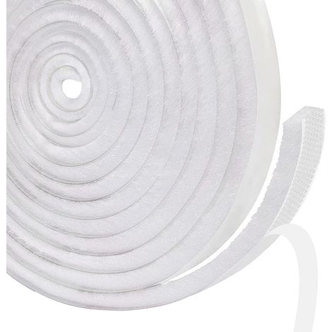Joint brosse porte coulissante,9 mm(B) x 23 mm(D) x6M(L) Joint Fenetrepour Lsolation Phonique Porte,volet isolant