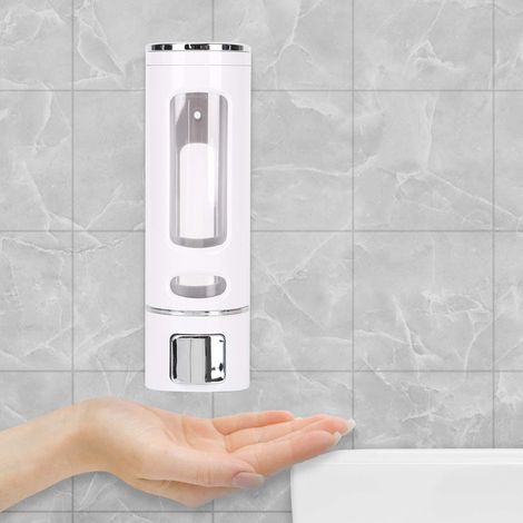 400ml Wall-Mounted Soap Dispenser - Bathroom Shampoo & Shower Gel Dispenser (1/5)