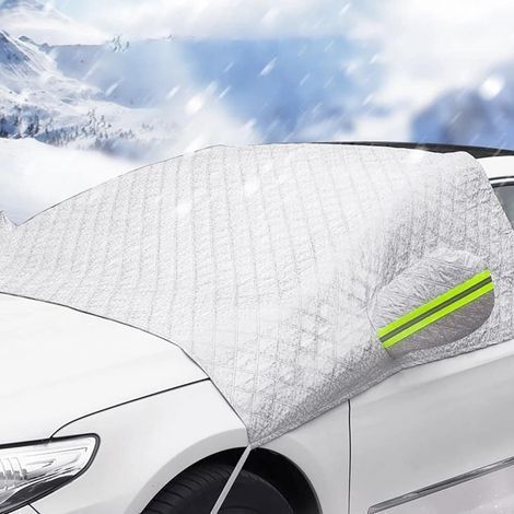 Auto-Windschutzscheibenabdeckung, UV-reflektierender Sonnenschutz für die Windschutzscheibe, Sonnenschutz gegen Frost und Schnee, faltbarer Schutz (230 x 145 cm) (1/5)