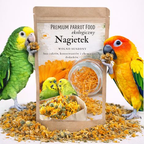 Nourriture Premium pour perroquets - Fleurs de souci - Souci pour tous les perroquets 25 g (1/3)