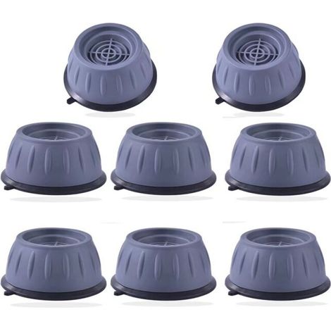 SABIR Tapis Anti-vibration Machine à Laver 8PCS, Patin Anti Vibration Lave Linge Anti Bruit, Support Machine à Laver Sèche-linge Universel (1/5)