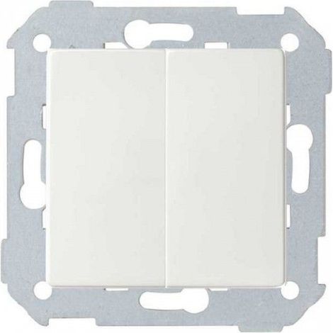 Concetto di Simon 82  Doppio interruttore 10AX + chiave bianco opaco 8200398-090