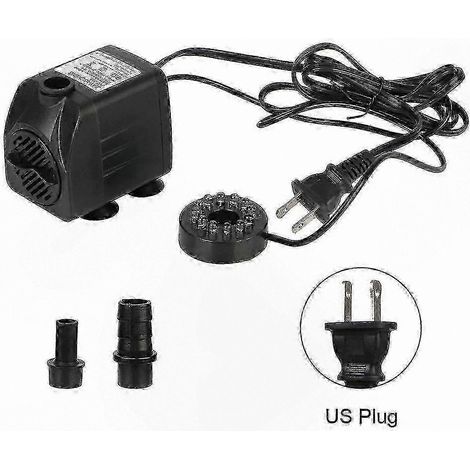 Pompe de fontaine submersible avec 12 lumières LED, ultra-silencieuse, adaptée aux bassins et aquariums, 16 watts. (1/5)