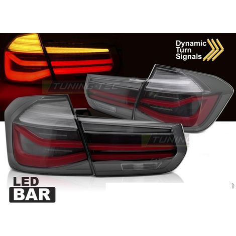 Paire de feux arriere BMW serie 3 F30 Berline 11-18 LED BAR Dyn Fume (1/4)