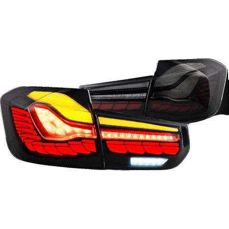 Luces traseras, intermitentes OLED secuenciales, impermeabilidad IP67, acabado ahumado. (1/2)