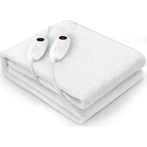 Surmatelas Chauffant 2 Places, 100W, 160x140 cm, 6 Température 2 Télécommande, D'arrêt Automatique et Protection Contre la Surchauffe, Lavable en Machine, sous-Couverture Électrique (1/5)