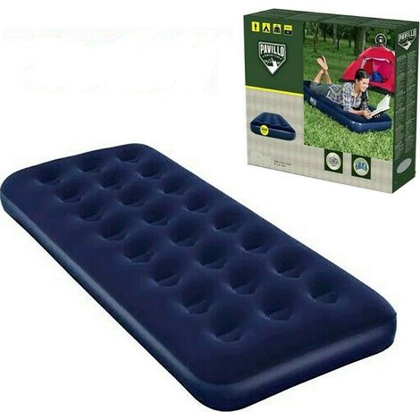 Trade Shop - MATERASSINO MATERASSO SINGOLO GONFIABIABILE CAMPEGGIO MARE SPIAGGIAGGIA 185 X 76 X 22CM -