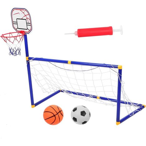 Football Goal Basketball Stand - Football Net Football Net for Children, Hollow Out Basketball for Children, Portable Basketball Basket (1/5)