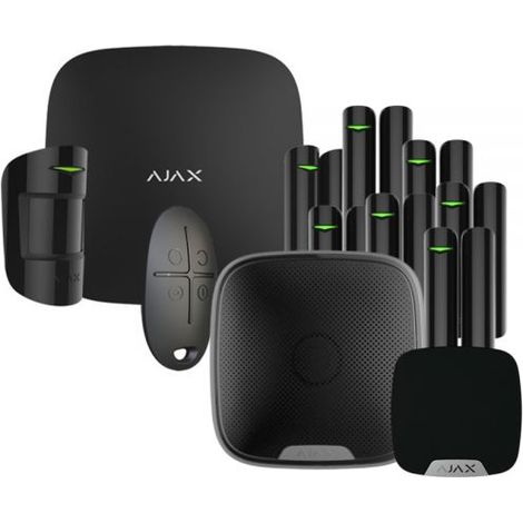 Ajax Kit antifurto wireless nero HUB2 GSM(4G) + SENSORE + 7 CONTATTI + SIRENE - 51173 - 42963