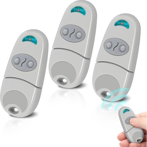 3 Pieces Telecommande Portail, 433,92 MHz Telecommande Porte de Garage, Télécommande C@me Compatible Avec 433,92 MHz Telecommande EV, NA, EE, 2 Canaux (1/5)